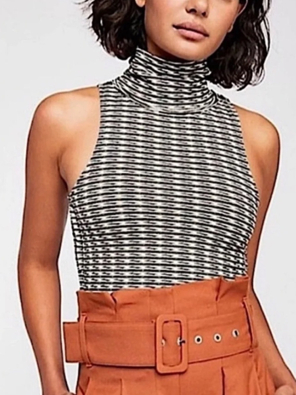 Free People Little Baby Turtleneck Tank Top size XS
